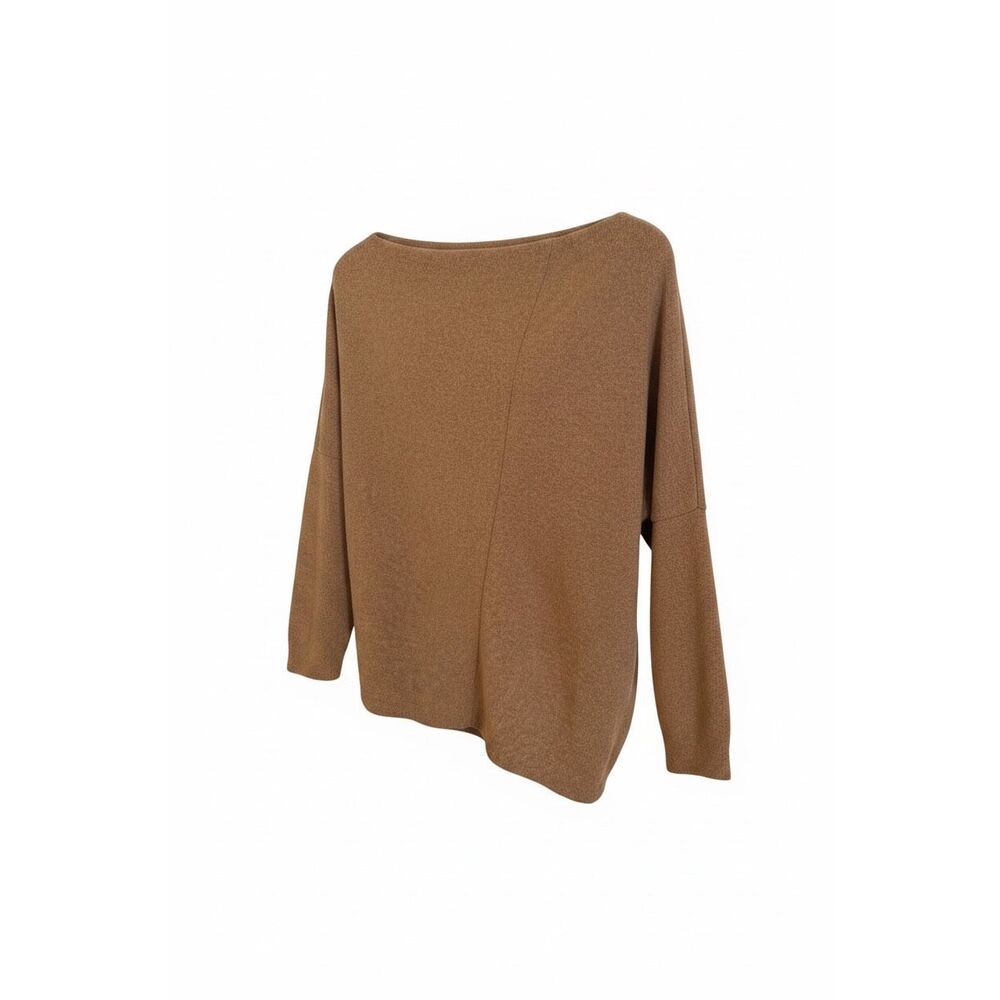 ASTR The Label NWOT Off The Shoulder Long Sleeve‎ Knit Sweater Brown Size Large